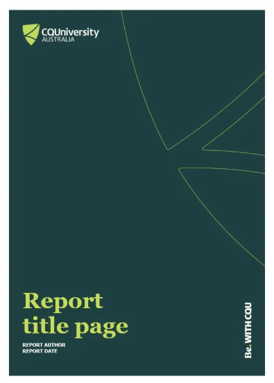 Report with cover